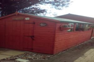 front of shed - She Shed, Gloucestershire