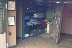 inside storage of shed - Gentleman's Retreat, Northamptonshire