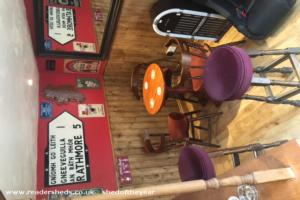 Seating area of shed - The Craic House , Essex