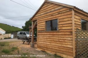 South elevation of shed - Overmill barn, Cornwall