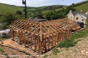 Construction & Landscape of shed - Overmill barn, Cornwall
