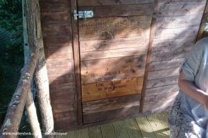 Door of crates of shed - The Love Shack, County Down