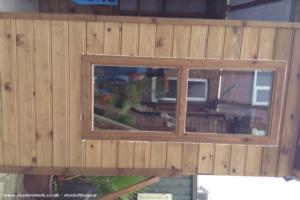 first window of shed - Janes Studio, Merseyside