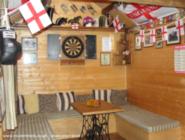 seating area of shed - Keiths Tavern (England), 
