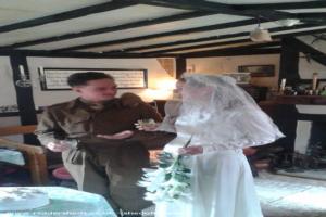 Wartime wedding of shed - The Bush Inn, West Sussex