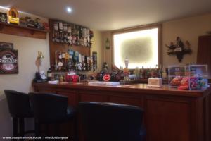 The Bar itself of shed - The Duck and Flute, Shropshire