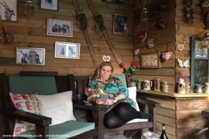 Internal relaxing of shed - Love Shack Argentum, Merseyside