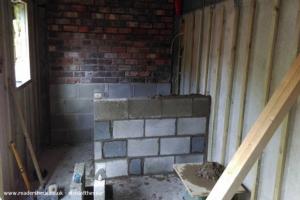 Beginnings of bar of shed - Old Pool Cottage, Lancashire