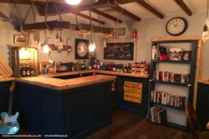 Bar of shed - Gamekeepers lodge, Derbyshire