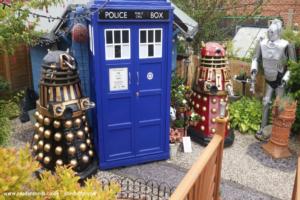 front of shed - Tardis , Stoke-on-Trent