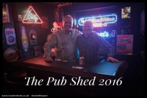 Inside view of shed - The Pub Shed on Prospect, Illinois