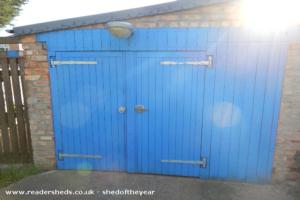Front Door of shed - Forktress of Innertube, Northamptonshire
