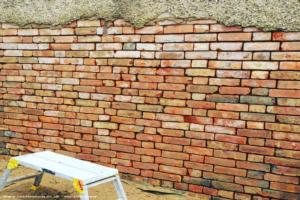 Racked out brick. Done this inside and out. of shed - Forktress of Innertube, Northamptonshire