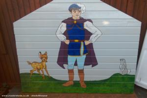 Prince charming rear panel of shed - The seven dwarfs cottage, Norfolk