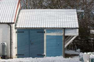 The TIny Barn in the snow. of shed - The Tiny Barn, West Lothian