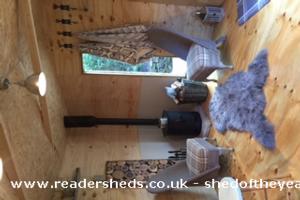 Cosy Corner of shed - The Wood Shed, West Yorkshire