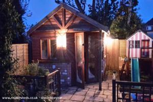 Outdoors at night of shed - The Doghouse, West Midlands