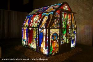 Exterior of shed - Stained Glass Greeenhouse, Greater London