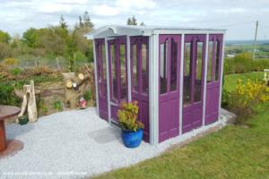 Front & Side View of shed - Purple Palace, Cork