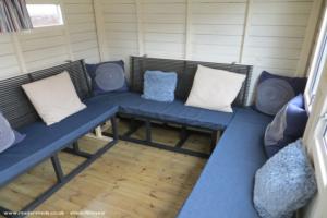 seating of shed - The BBQ shed, Cheshire West and Chester