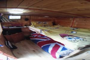 Inside bunk of shed - Brexit Bunk'a, Surrey