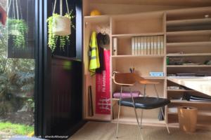 Interior - work area of shed - Fit Architects, Bristol