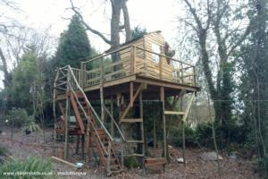 Front of shed - Zipline treehouse shed , East Sussex