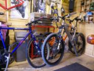 Bikes, bikes & more bikes of shed - The Uber Hut, 