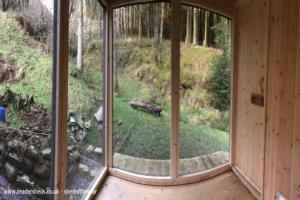 Forest and Stream Views of shed - Eco-Bastu, Powys