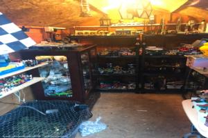 Inside view of shed - Dfishy s lego cave , South Yorkshire