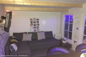 Lounge area of shed - Jakes Bar, Merseyside
