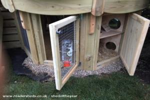 Rabbit Hutch & Pen of shed - The Big Top Den, Oxfordshire