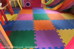 Flooring of shed - The Big Top Den, Oxfordshire
