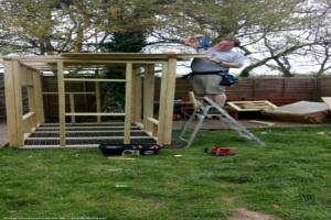 Build in progress of shed - Monkeys cabin, Berkshire