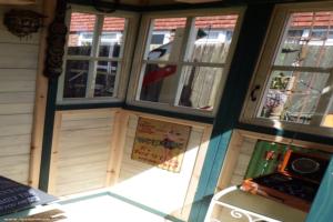 Sunny corner with the radio of shed - , 