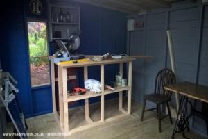 Bar frame and recycled table of shed - the shed., West Midlands