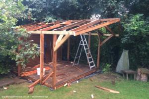 Building the Saloon of shed - Frears Bar, Surrey