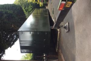 Delivery of shed - Ex refrigerator container (blank canvas), Norfolk