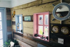 Recycled wood and windows of shed - Cod n' Chips, Kent