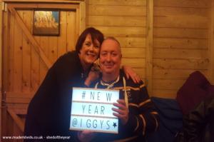 New year's eve with mine hosts of shed - Iggys Bar , West Yorkshire