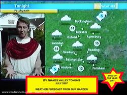The Roman Temple weather forecast for tomorrow of shed - The Roman Temple, Berkshire