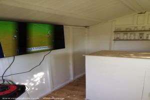 46 inch TV install... of shed - The Town's End, Lincolnshire