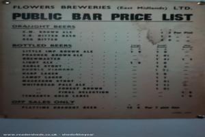 Real price lists from the 1960's of shed - The Town's End, Lincolnshire