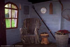 inside - chair of shed - Hunters Bothy, South Lanarkshire