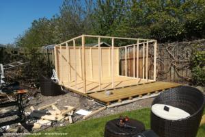 work in progress of shed - The Ranch, Tyne and Wear