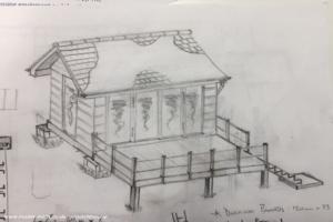 Sketch of shed - The Dreamboat, Aberdeenshire