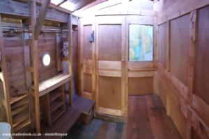 Inside - doors/windows shut of shed - HMS Wandsworth, Greater London