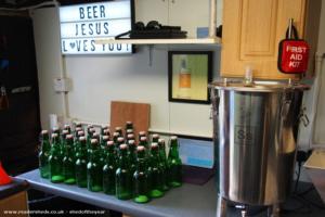 Making beer of shed - Beer Jesus' Brew Shed, West Lothian