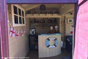 Back of the bar of shed - The Purple Shack II, North Yorkshire