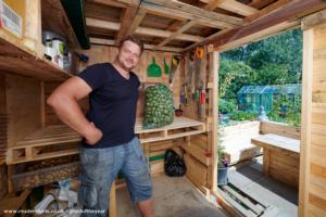 Photo 4 of shed - Allotment recycled pallet eco shed, Lancashire